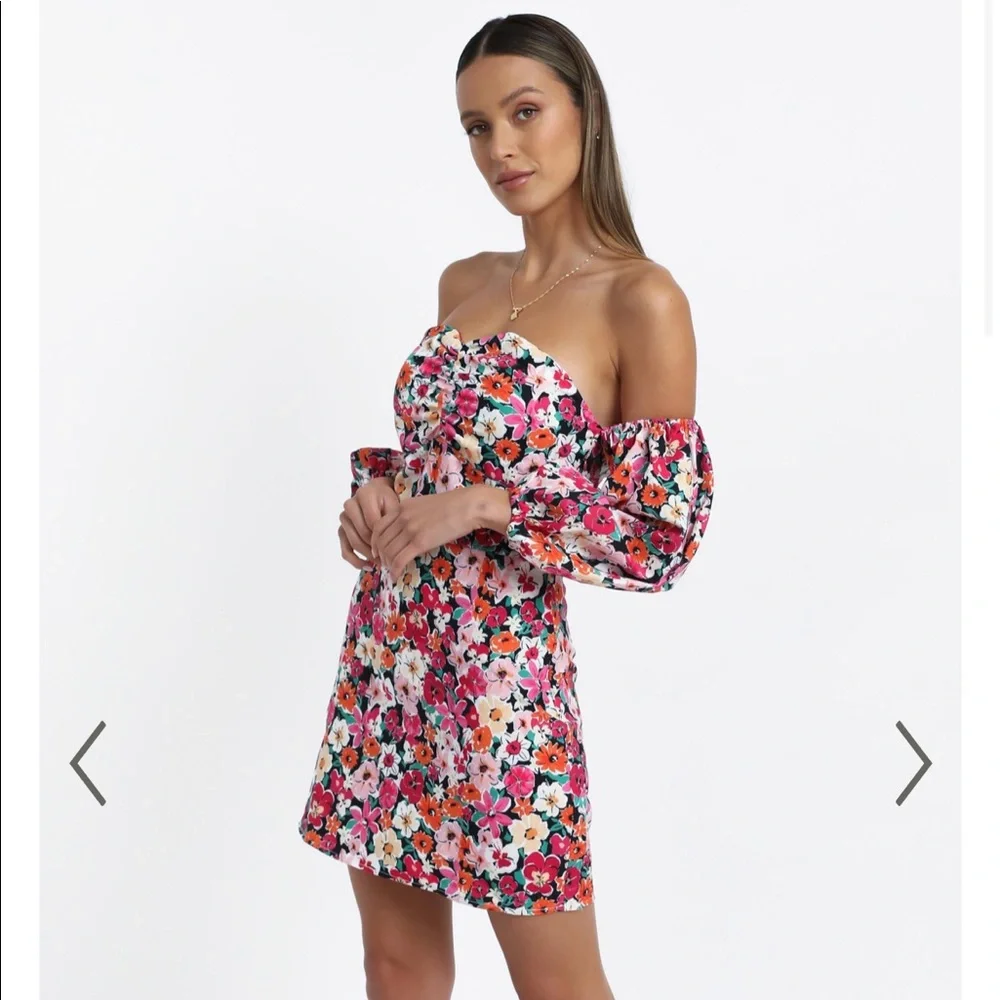 DAKOTA DRESS IN PINK FLORAL - L - Picture 3 of 6